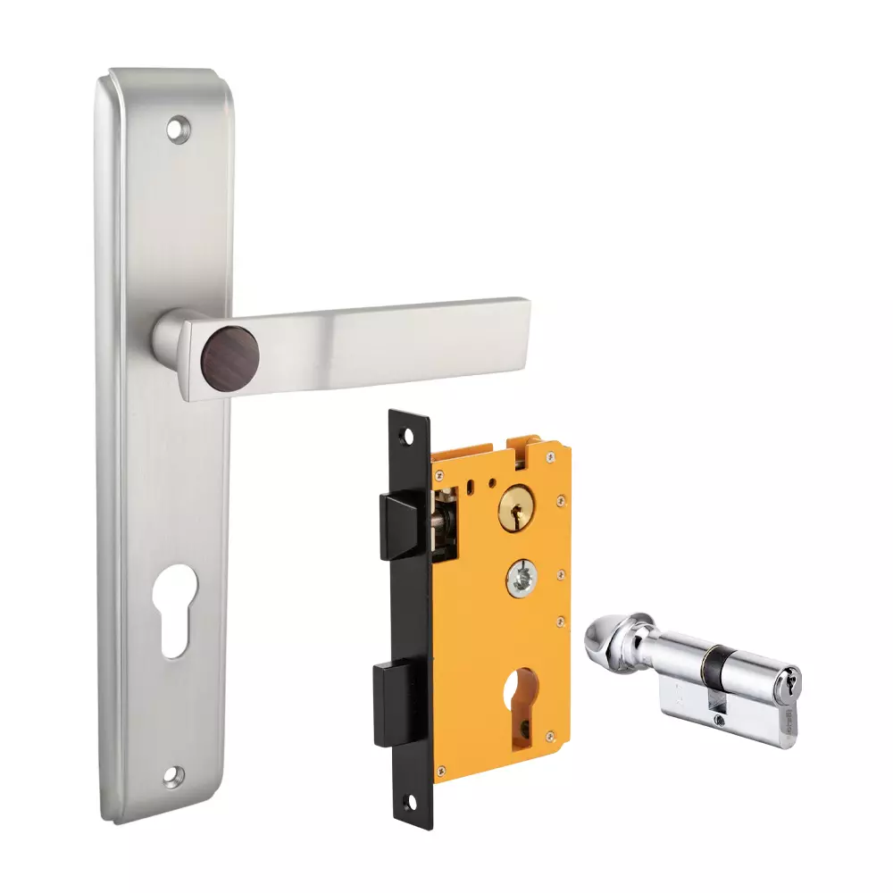 Dorset ML Series Luce Lock Sets With Knob and Key Cylinder 60 mm SNWD Finish, ML LCE OR