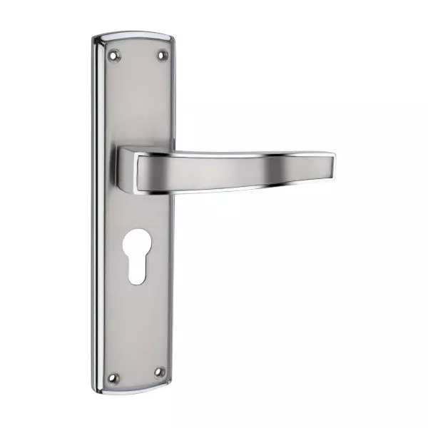 Jainson Locks Full Zinc Slido Cylinder Mortise Handle Lock Set Ultra 62 mm Cylinder Size & 200 mm Size S.S Finish, 853
