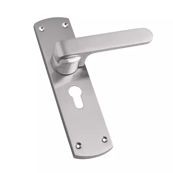 Jainson Locks Full Zinc Gloria Cylinder Mortise Handle Lock Set Normal 60 mm Cylinder Size & 200 mm Size S.S Finish, 882