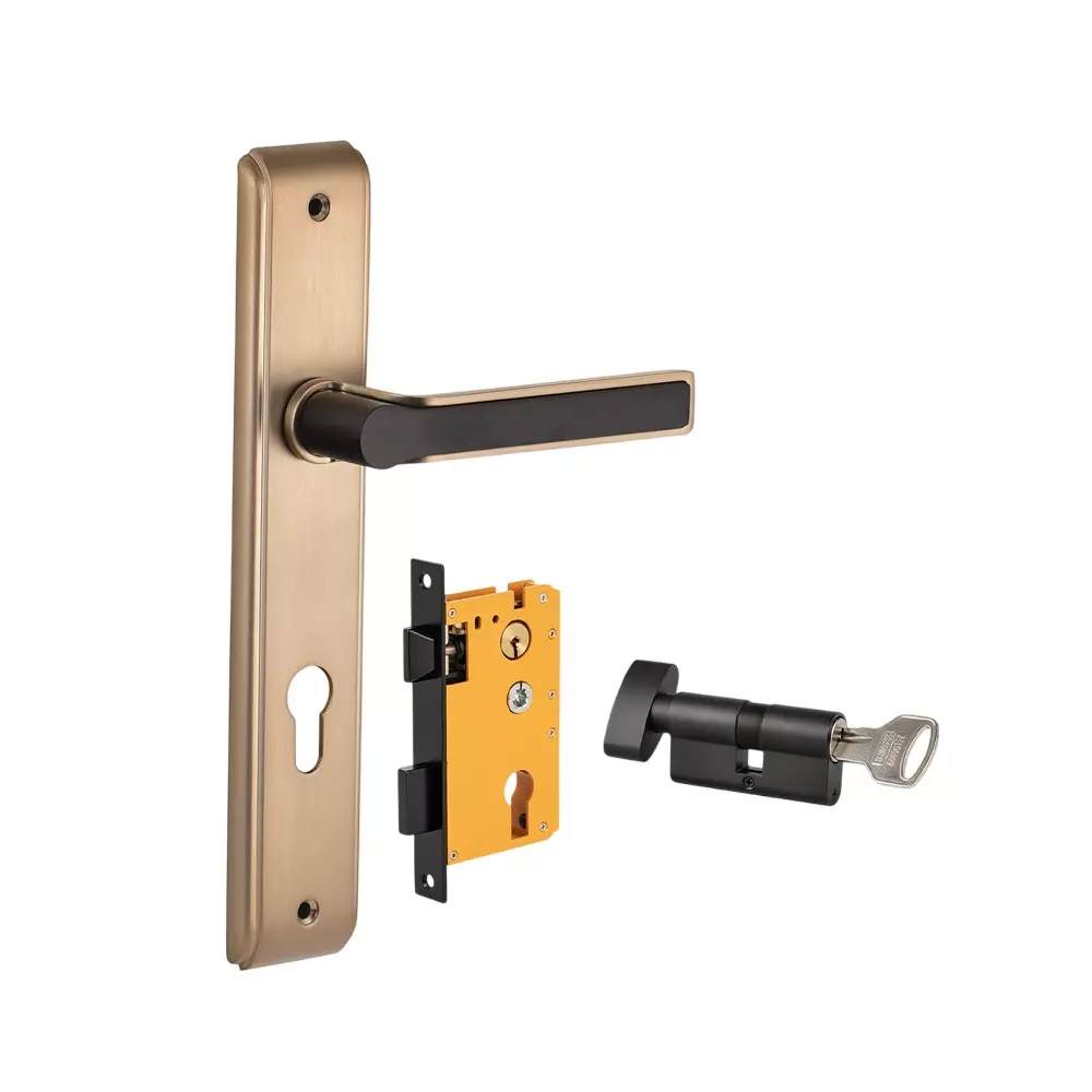 Dorset HL Series Amoli Lock Sets with Knob and Key Cylinder 60 mm CBGM Finish, HL AML