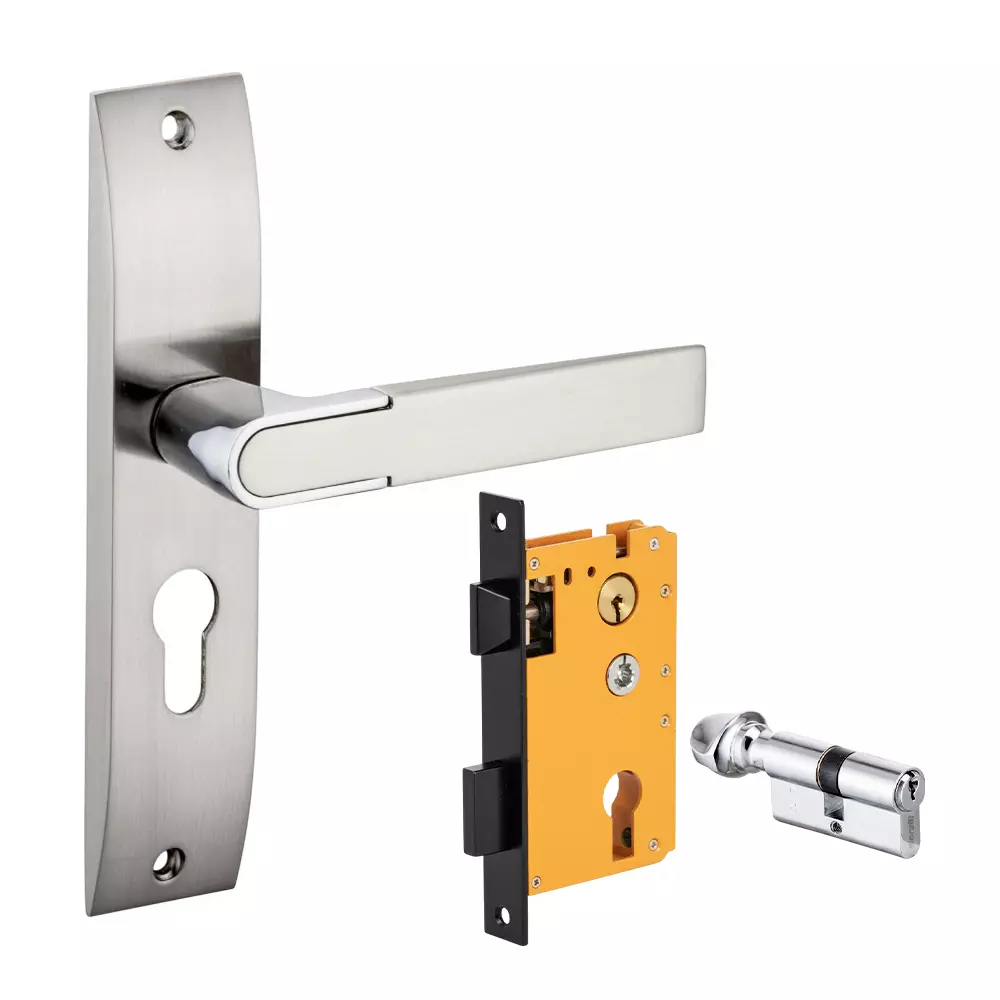 Dorset ML Series Zovi Lock Sets With Knob and Key Cylinder 70 mm SC Finish, ML ZOV