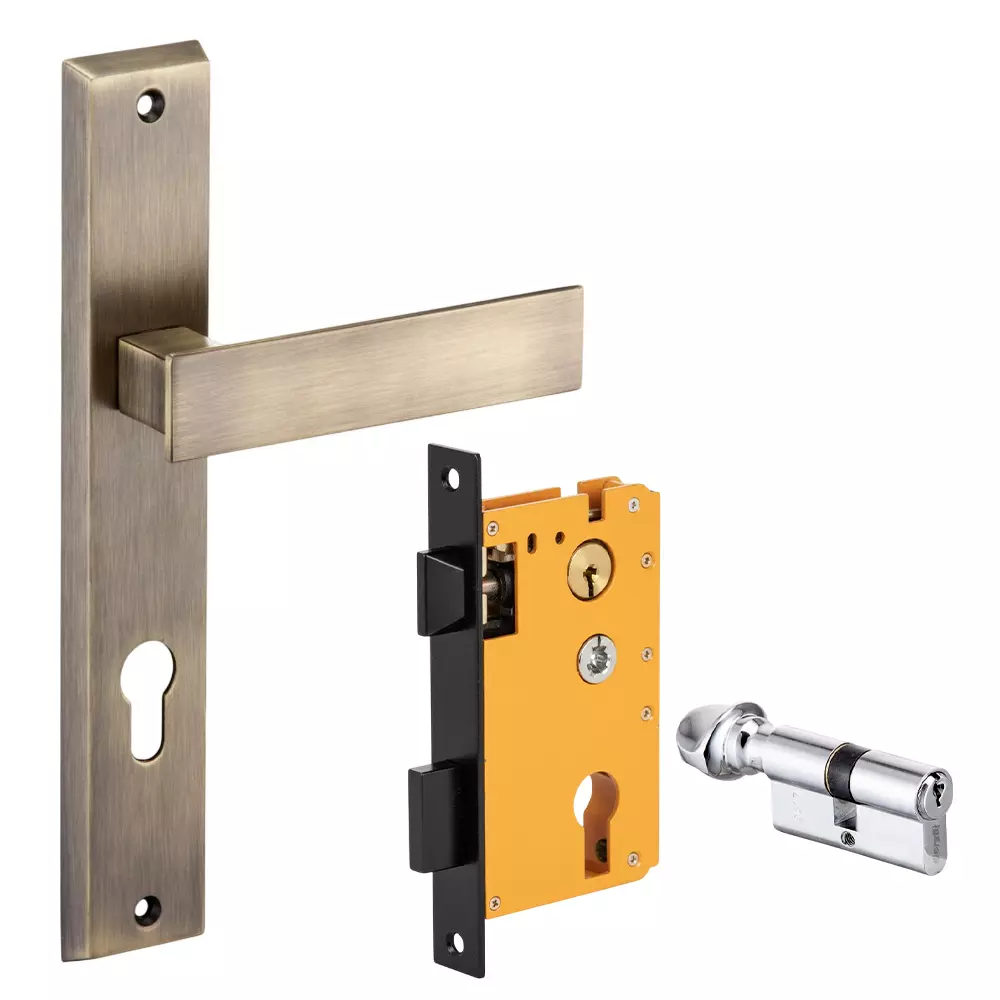 Dorset ML Series Elina Lock Sets With Knob and Key Cylinder 60 mm PT Finish, ML ELN