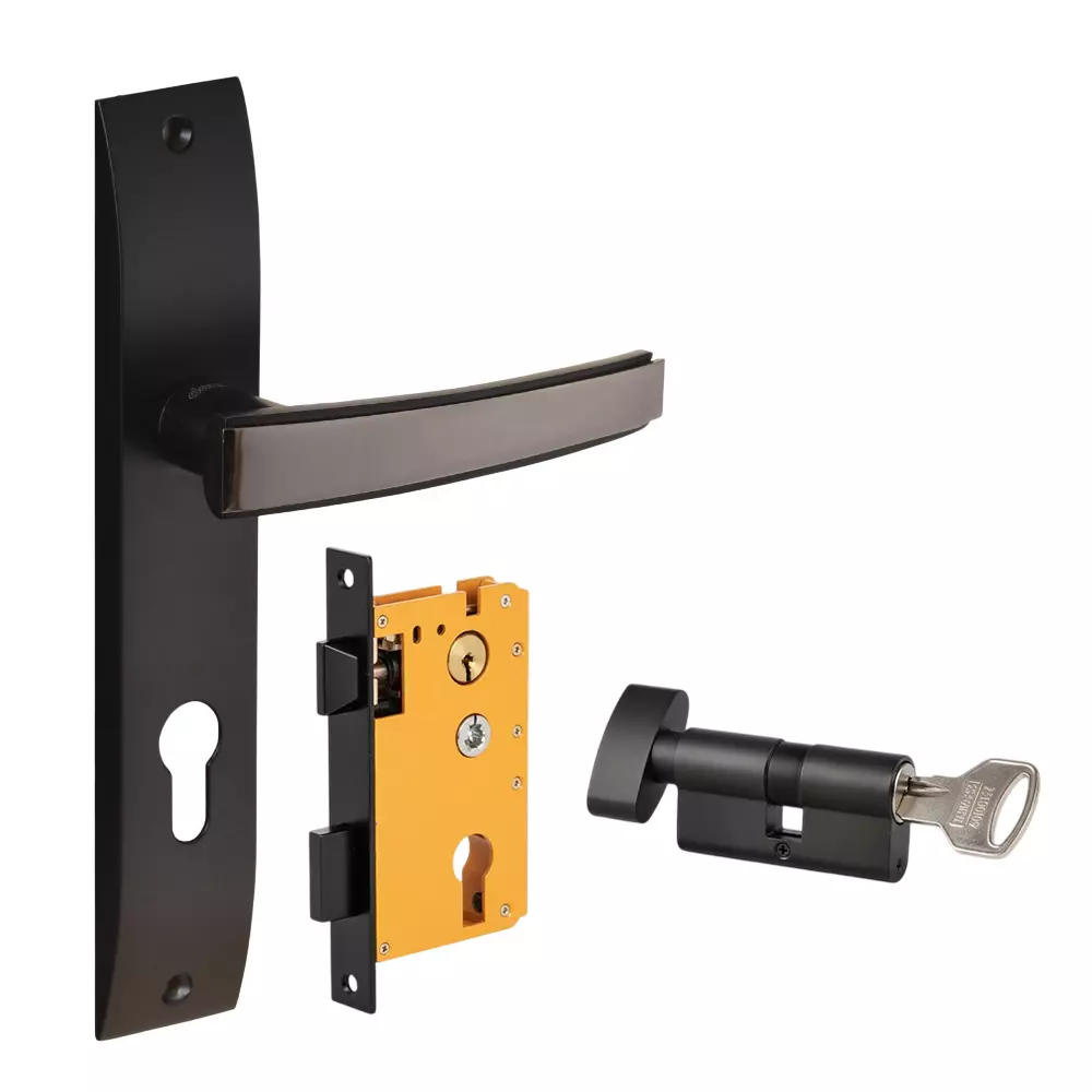 Dorset ML Series Amira Lock Sets With Knob and Key Cylinder 70 mm GMBN Finish, ML AMA OR