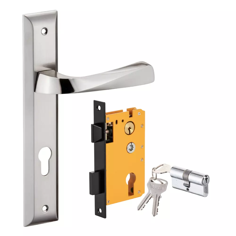 Dorset ML Series Noha Lock Sets With Both Side Key Cylinder 60 mm SC Finish, ML NO OR