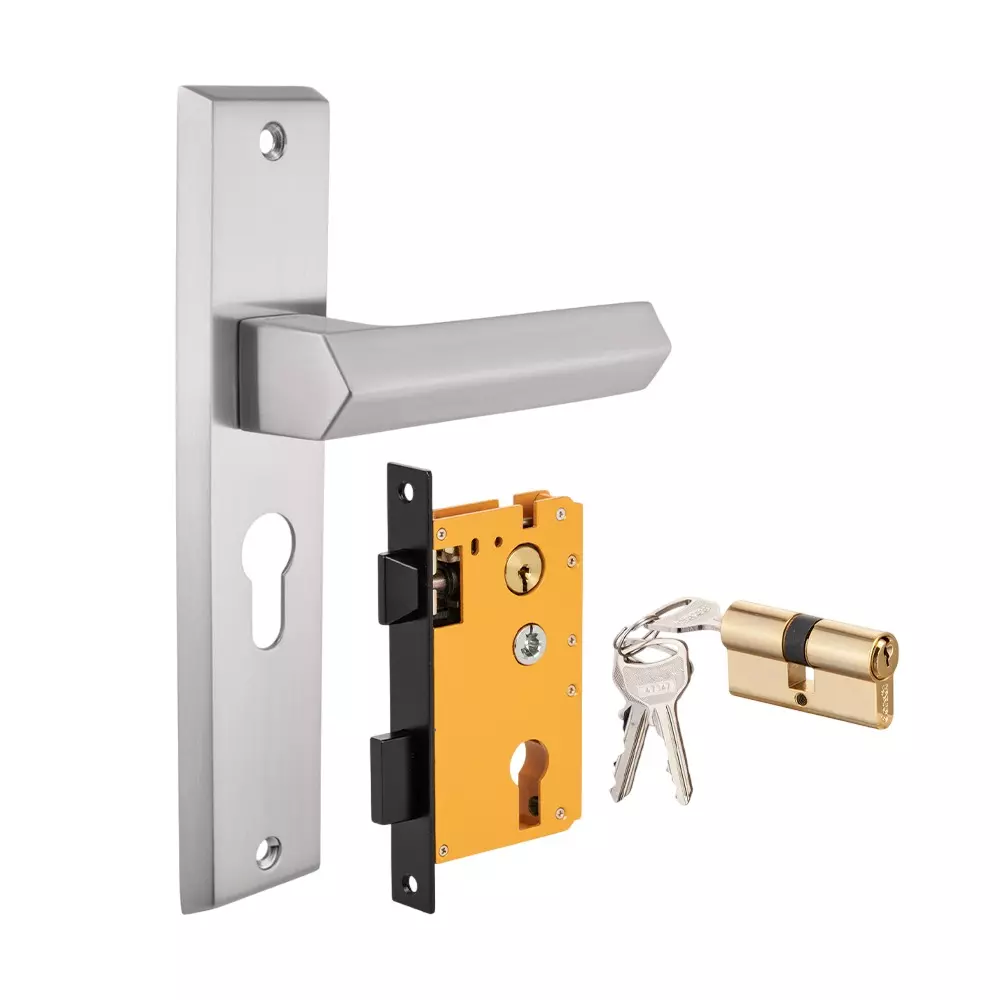 Dorset HL Series Unida Lock Sets With Both Side Key Cylinder 70 mm SS Finish, HL UND