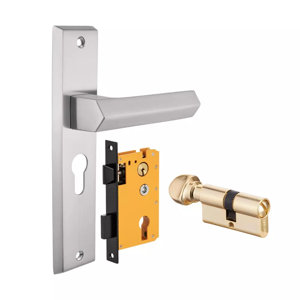 Dorset HL Series Unida Lock Sets With Coin and Knob Cylinder 70 mm SS Finish, HL UND