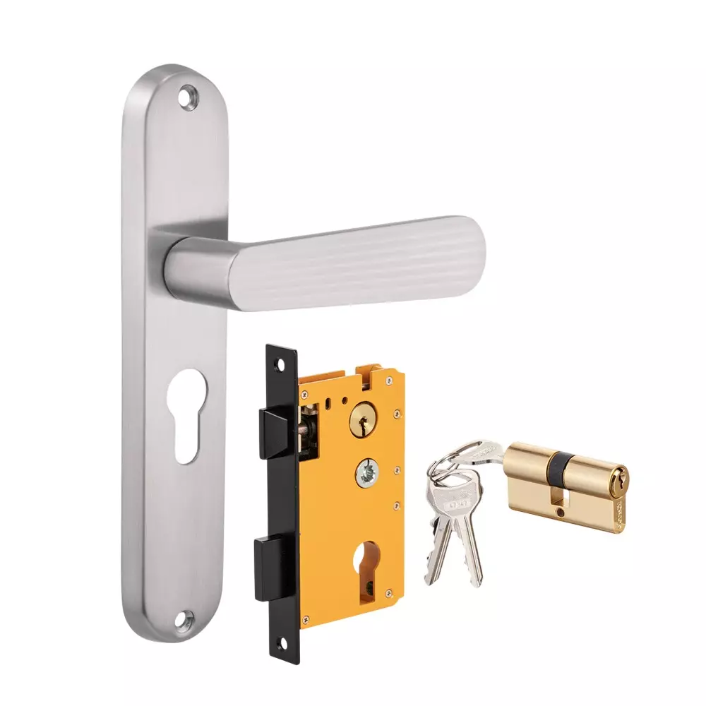 Dorset HL Series Pluris Lock Sets With Both Side Key Cylinder 60 mm SS Finish, HL PLR