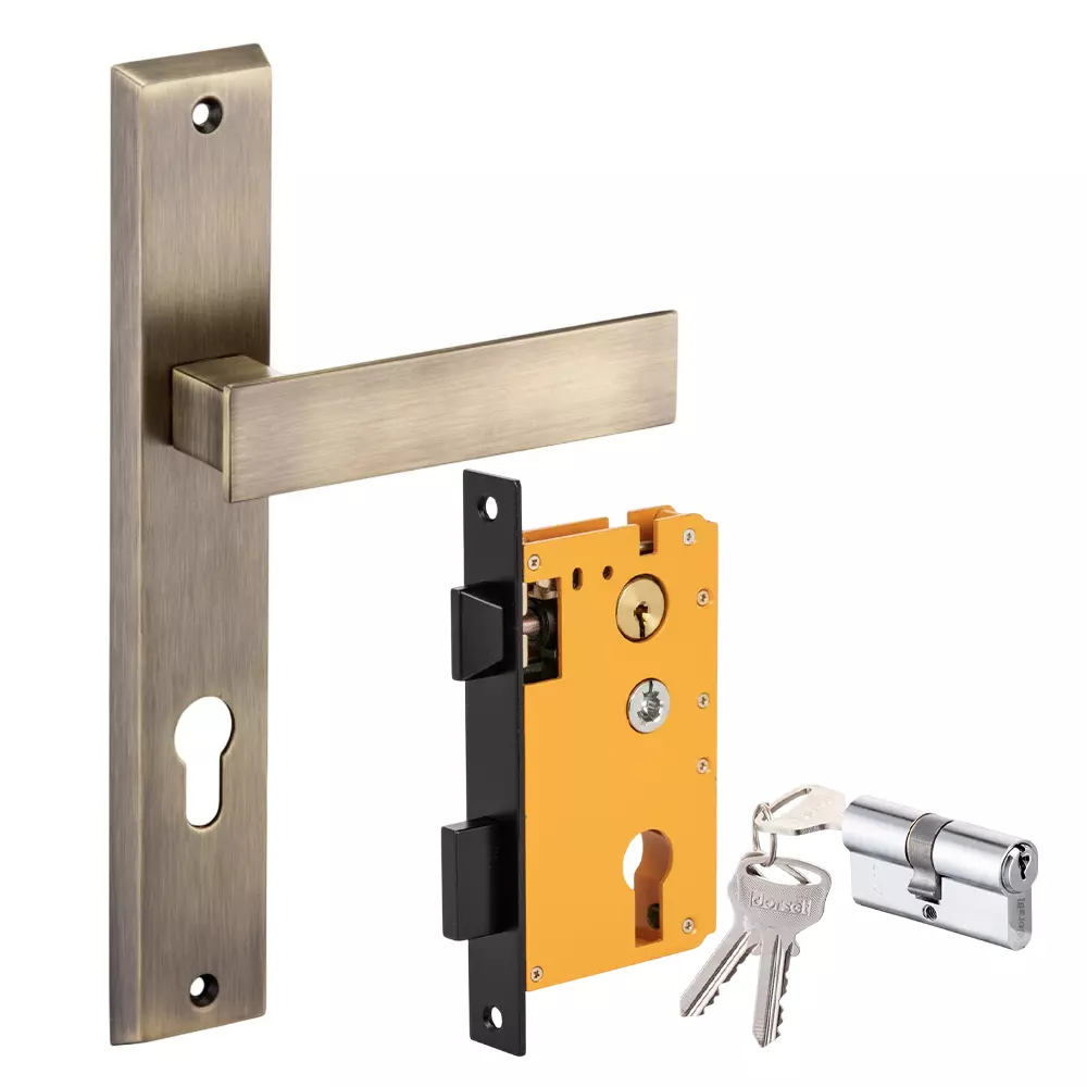 Dorset ML Series Elina Lock Sets With Both Side Key Cylinder 70 mm PT Finish, ML ELN