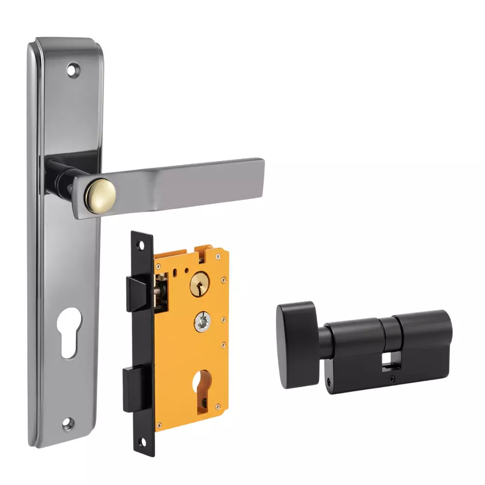 Dorset ML Series Luce Lock Sets With Coin and Knob Cylinder 60 mm BNFG Finish, HL LCE OR