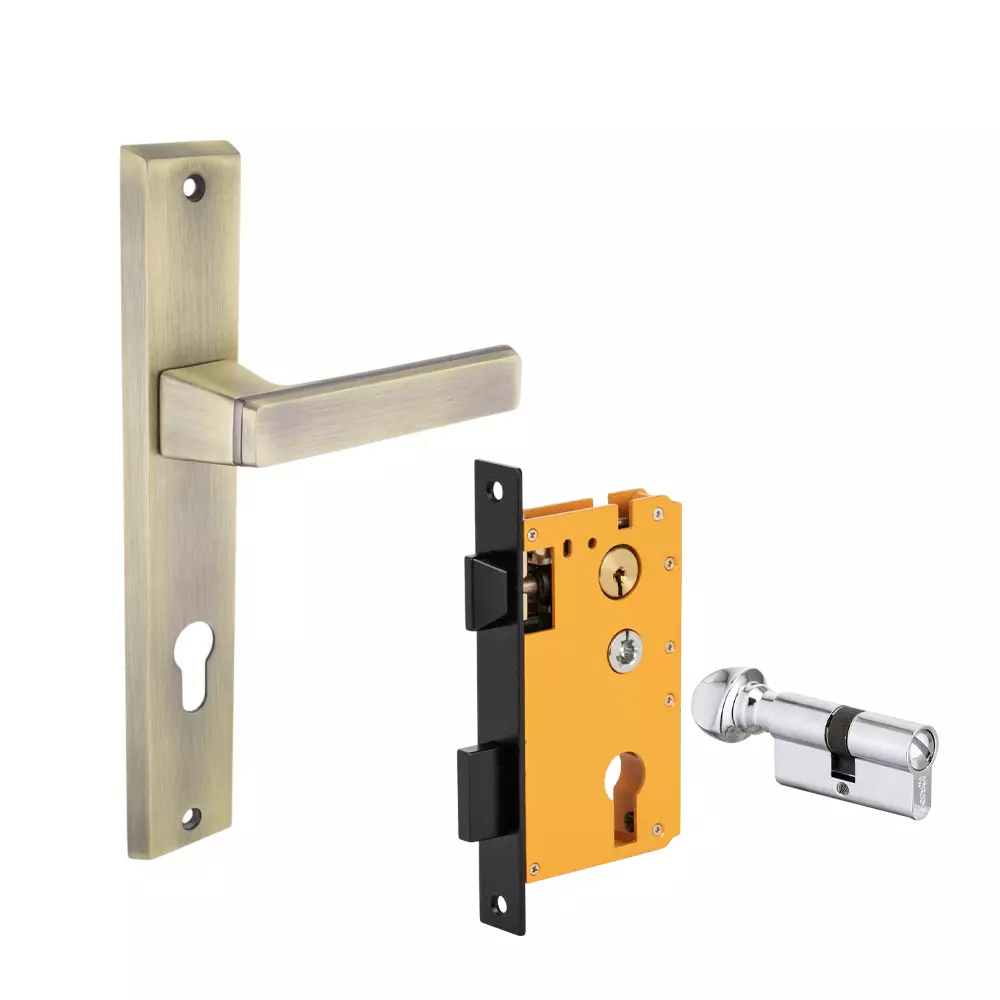 Dorset ML Series Fold Lock Sets With Coin and Knob Cylinder 60 mm PTTM Finish, ML FOL OR