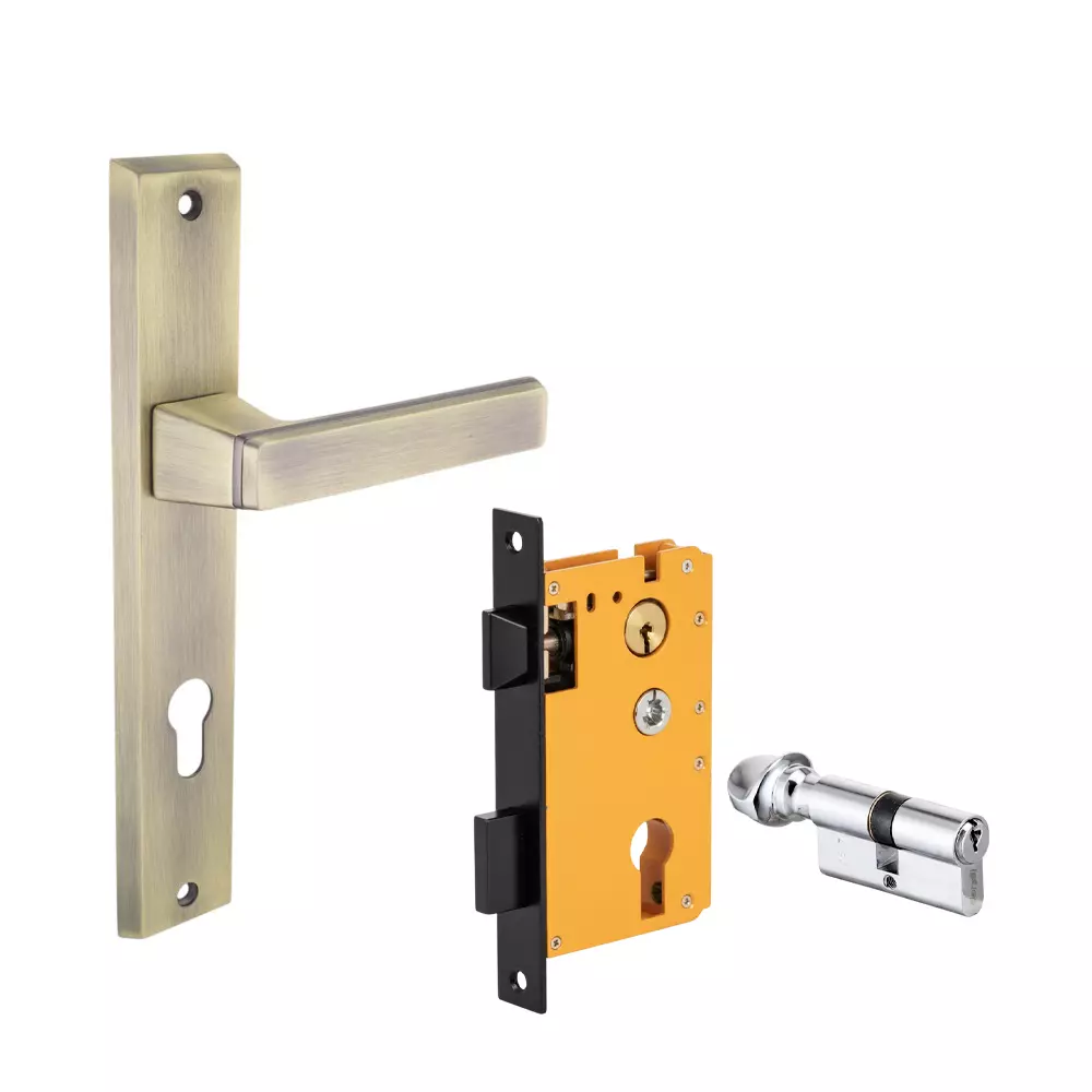 Dorset ML Series Fold Lock Sets With Knob and Key Cylinder 70 mm PTTM Finish, ML FOL OR