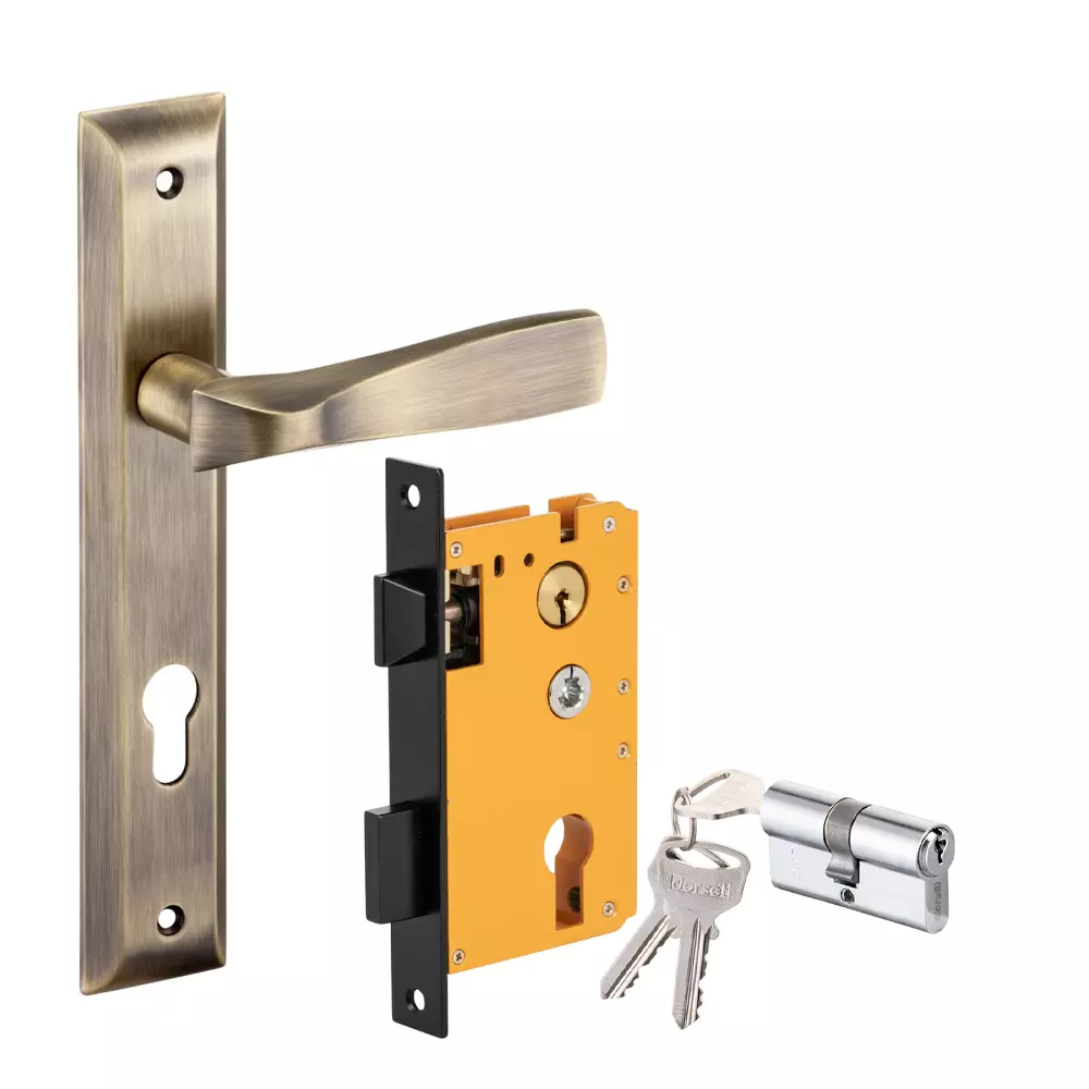 Dorset ML Series Stella Lock Sets With Both Side Key Cylinder 70 mm PT Finish, ML ST OR