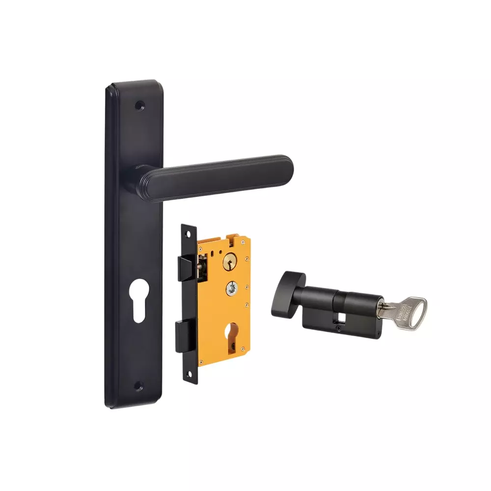 Dorset HL Series Zamor Lock Sets with Knob and Key Cylinder 60 mm GM Finish, HL ZAM