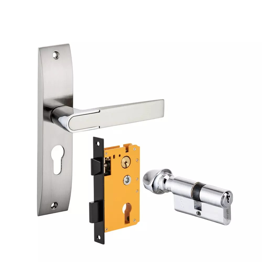 Dorset HL Series Zovi Lock Sets With Knob and Key Cylinder 70 mm SC Finish, HL ZOV