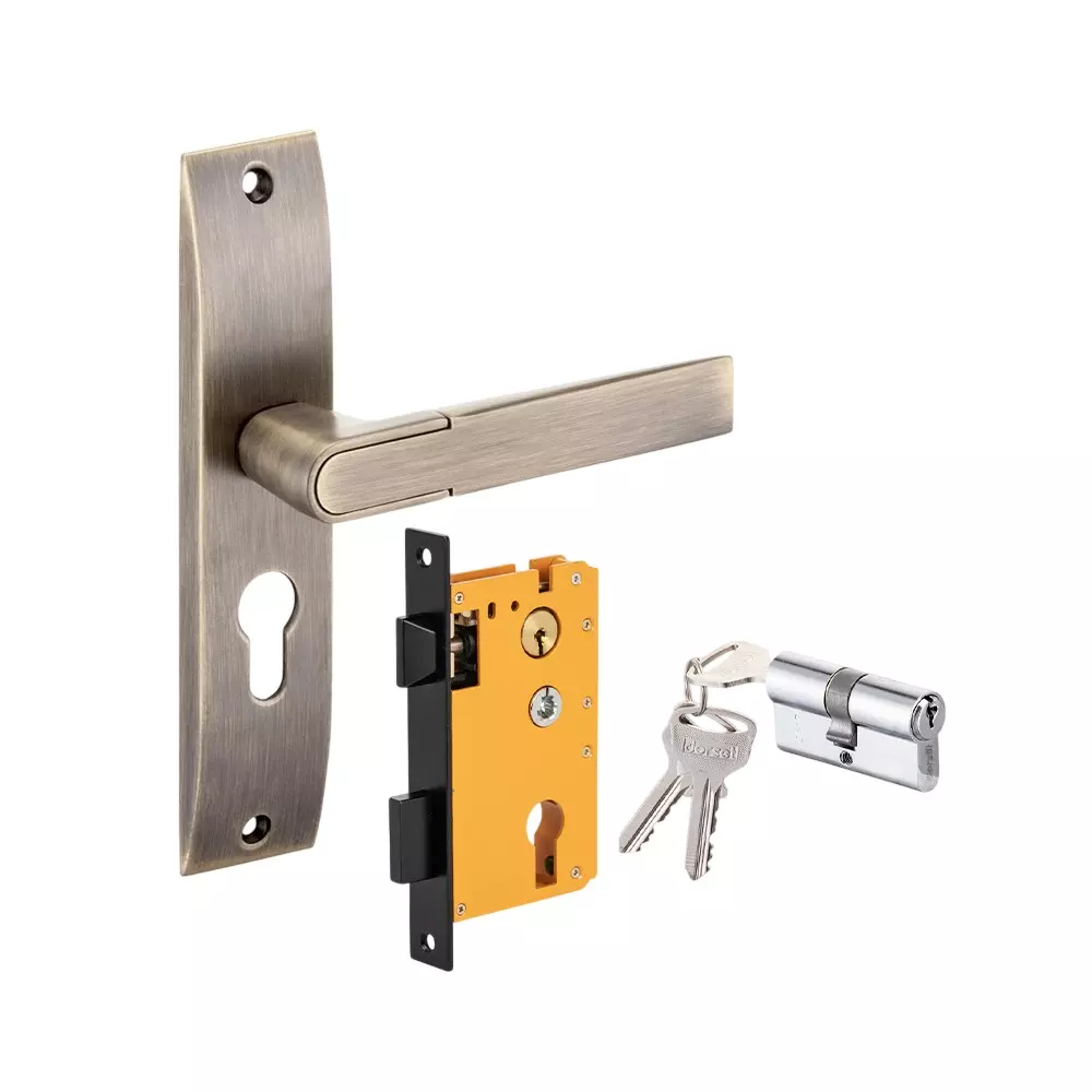 Dorset HL Series Zovi Lock Sets With Both Side Key Cylinder 60 mm PT Finish, HL ZOV