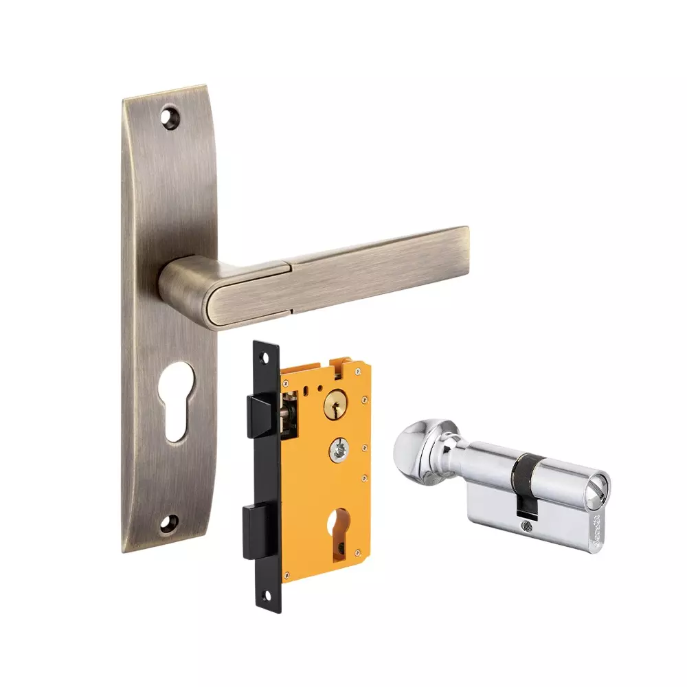 Dorset HL Series Zovi Lock Sets With Coin and Knob Cylinder 60 mm PT Finish, HL ZOV
