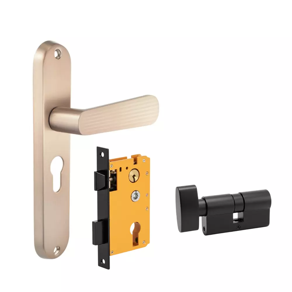 Dorset ML Series Pluris Lock Sets With Coin and Knob Cylinder 70 mm CB Finish, ML PLR