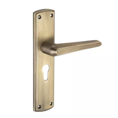 Jainson Locks Full Zinc Blaze Cylinder Mortise Handle Lock Set Ultra 62 mm Cylinder Size & 200 mm Size Matt Antique Finish, 1053