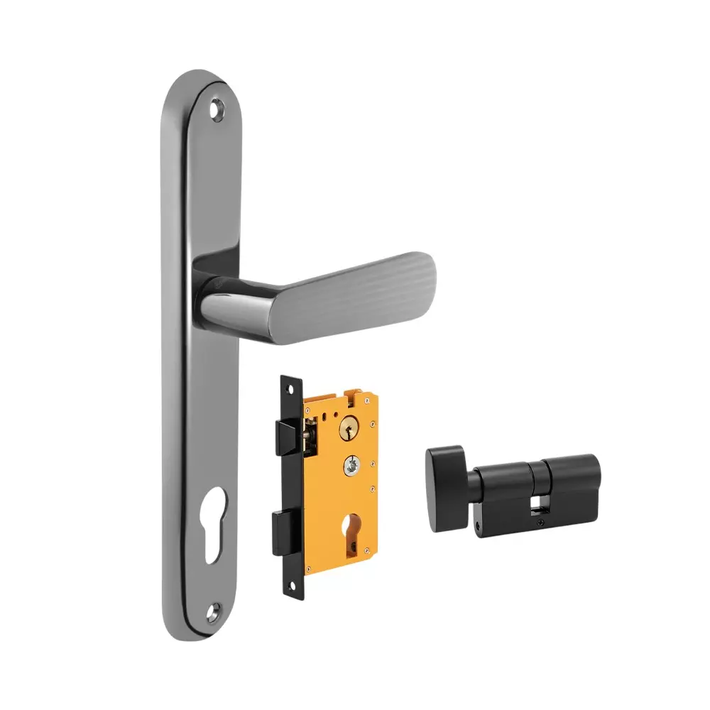 Dorset HL Series Pluris Lock Sets with Coin and Knob Cylinder 60 mm BN Finish, HL PLR