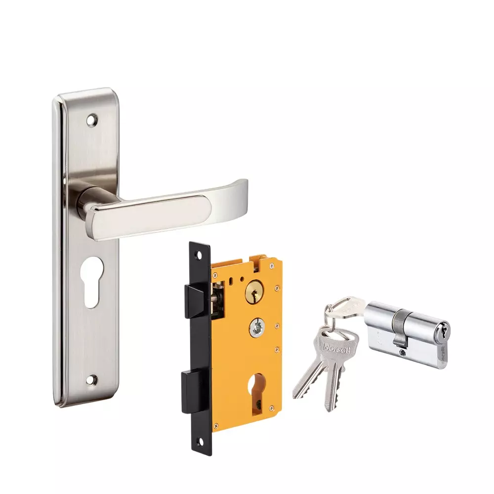 Dorset HL Series Dash Lock Sets 60 & 70 mm SC Finish, HL DAS