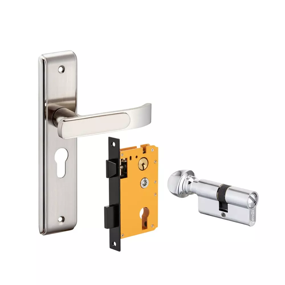 Dorset HL Series Dash Lock Sets With Coin and Knob Cylinder 60 mm SC Finish, HL DAS