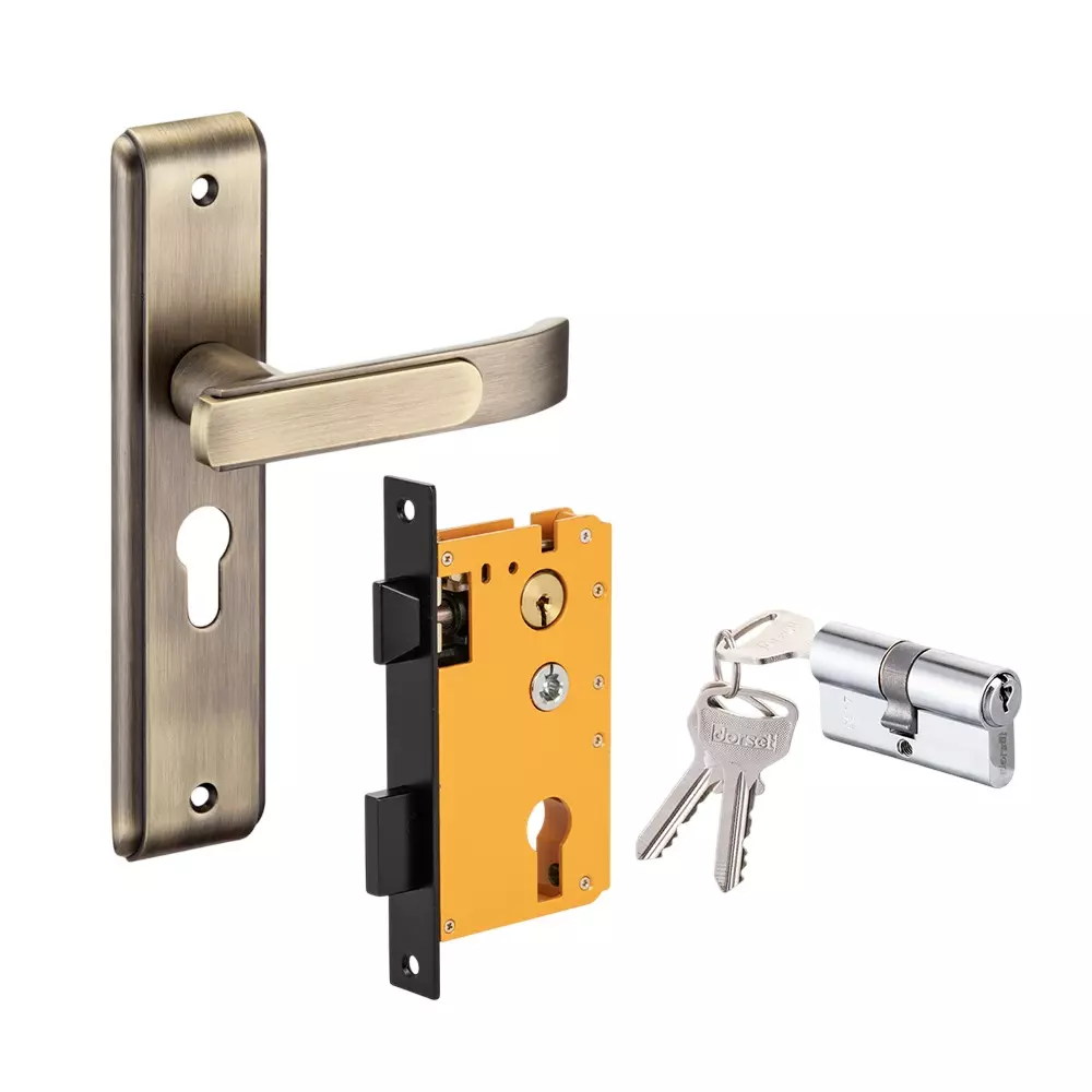 Dorset HL Series Dash Lock Sets With Both Side Key Cylinder 60 mm PT Finish, HL DAS