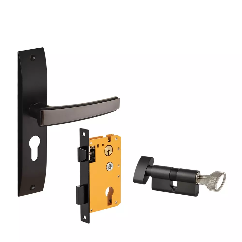 Dorset ML Series Amira Lock Sets With Knob and Key Cylinder 70 mm GMBN Finish, ML AMA