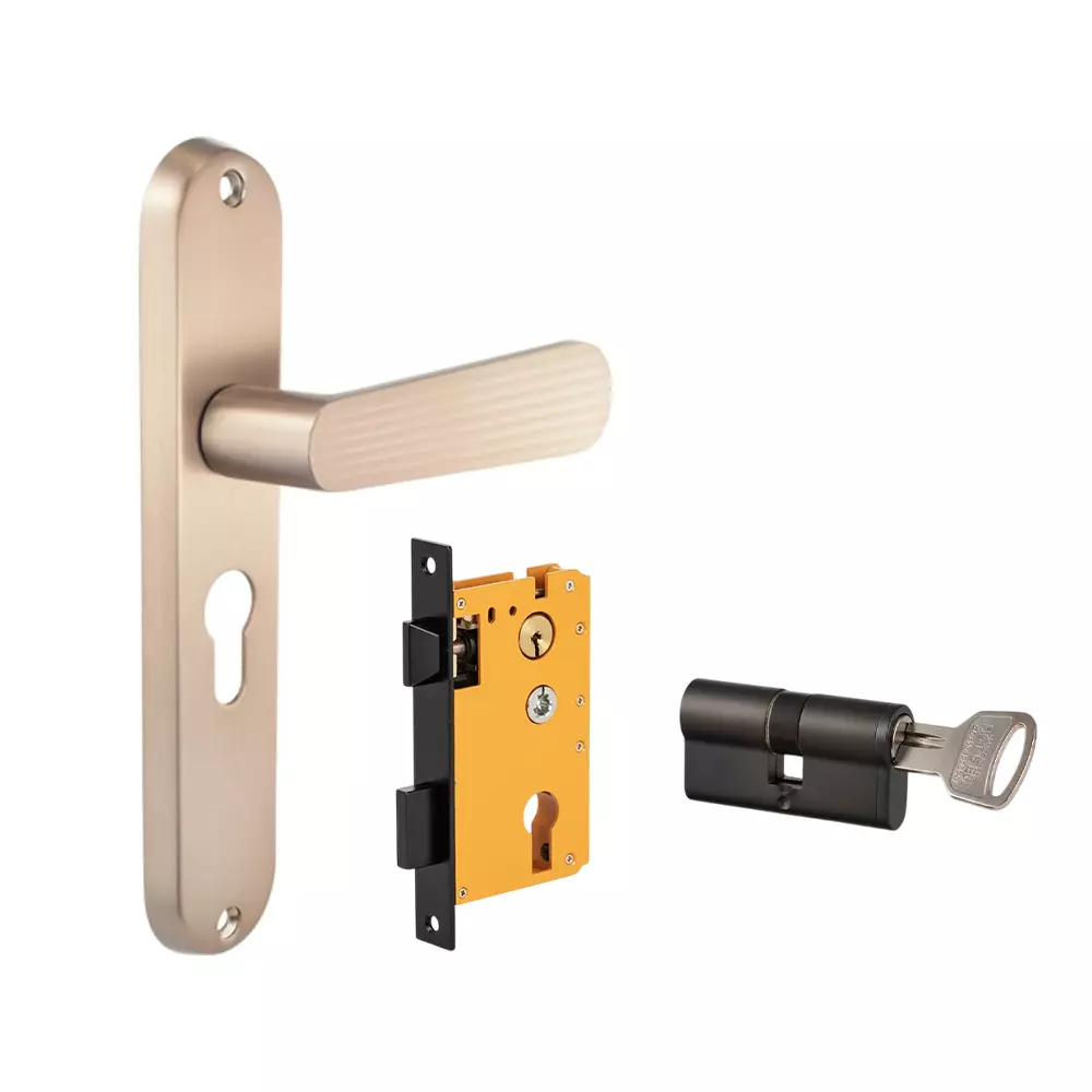 Dorset ML Series Pluris Lock Sets With Both Side Key Cylinder 60 mm CB Finish, ML PLR