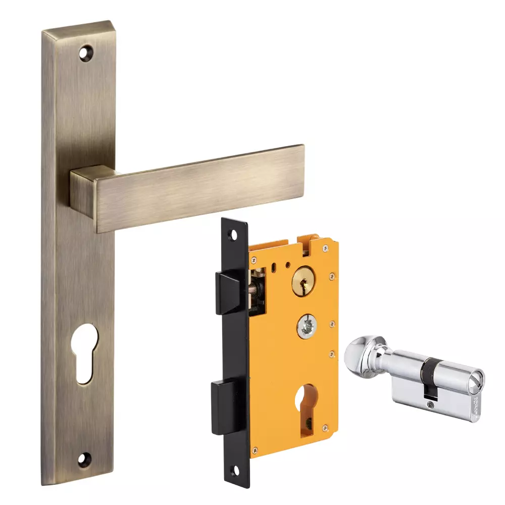 Dorset ML Series Elina Lock Sets With Coin and Knob Cylinder 70 mm PT Finish, ML ELN