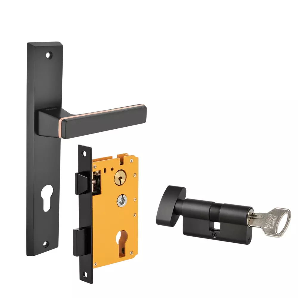 Dorset ML Series Fold Lock Sets With Knob and Key Cylinder 60 mm GMCU Finish, HL FOL OR
