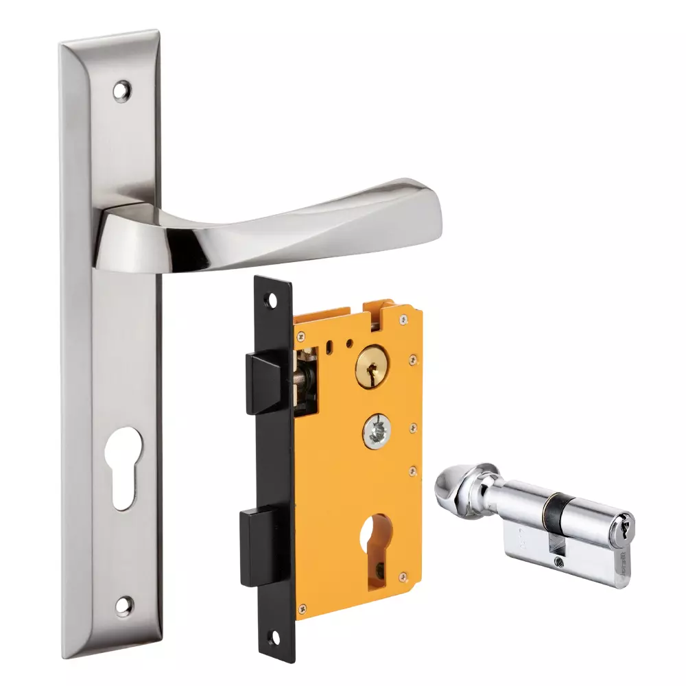 Dorset ML Series Noha Lock Sets With Knob and Key Cylinder 70 mm SC Finish, ML NO OR