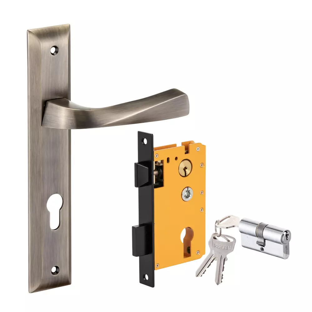 Dorset ML Series Noha Lock Sets With Both Side Key Cylinder 70 mm PT Finish, ML NO OR