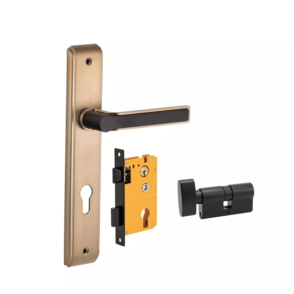 Dorset HL Series Amoli Lock Sets with Coin and Knob Cylinder 70 mm CBGM Finish, HL AML