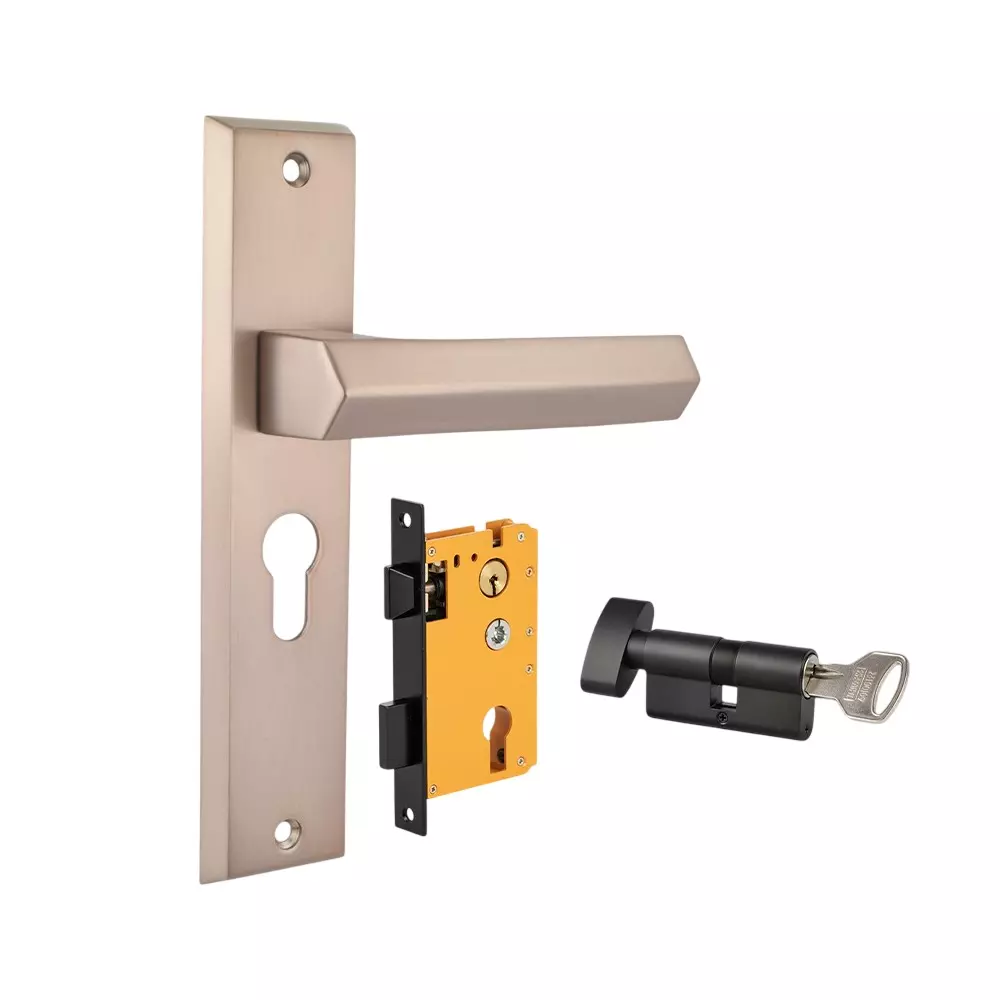 Dorset HL Series Unida Lock Sets with Knob and Key Cylinder 70 mm CB Finish, HL UND