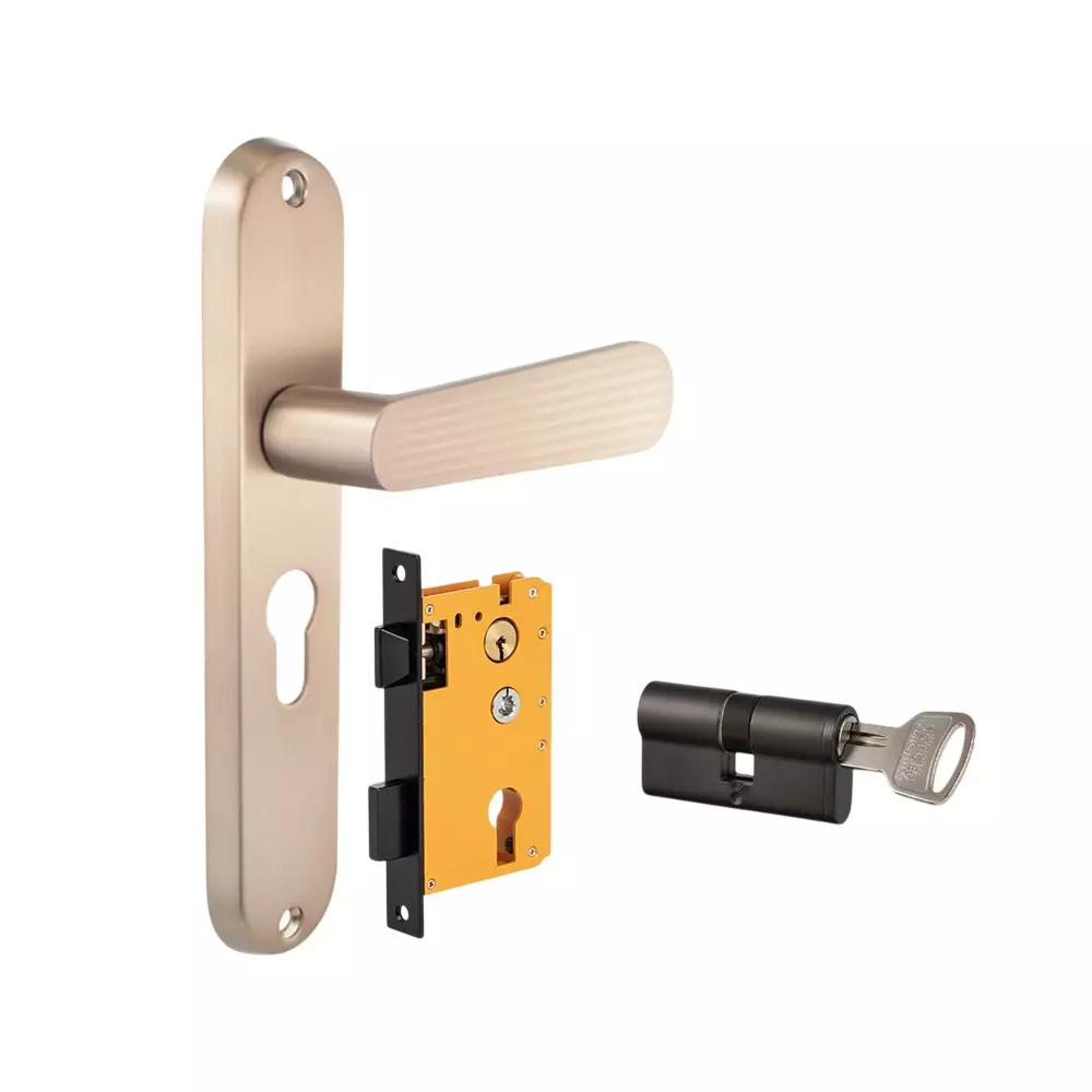 Dorset HL Series Pluris Lock Sets with Both Side Key Cylinder 60 mm CB Finish, HL PLR