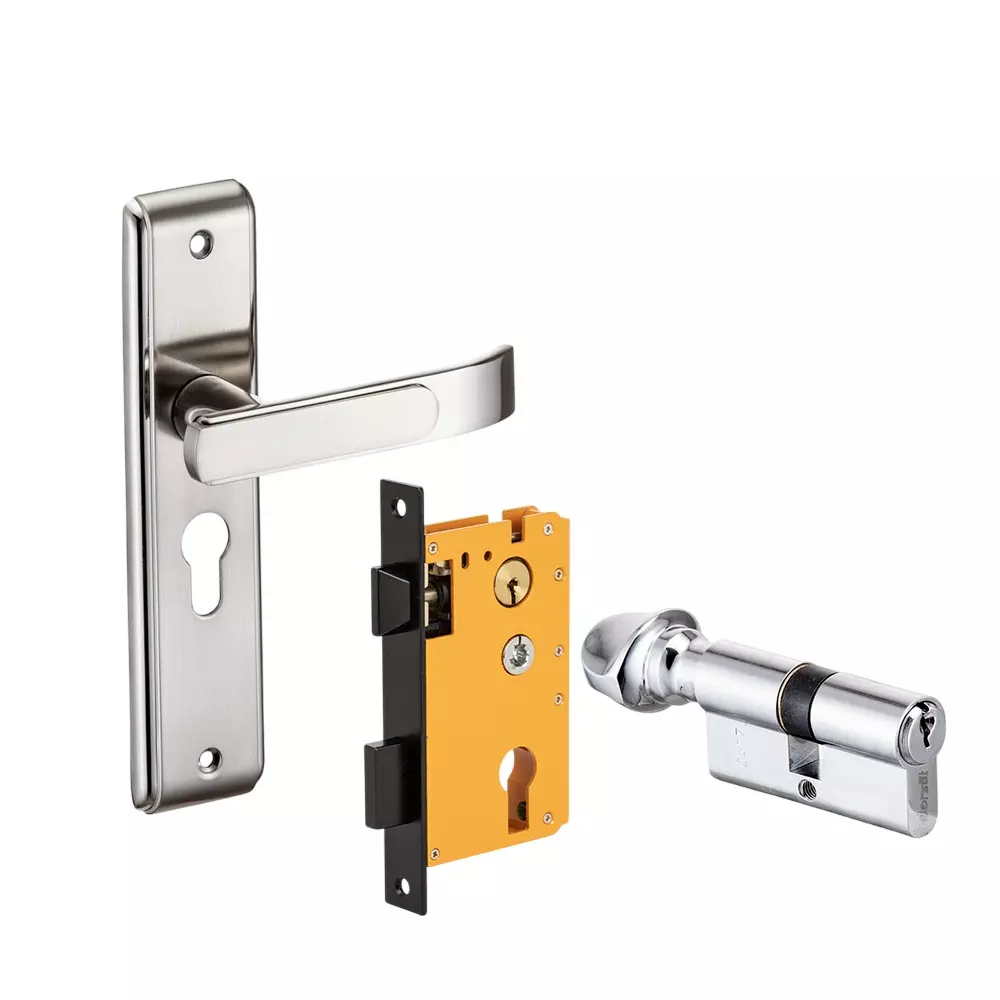 Dorset HL Series Dash Lock Sets With Knob and Key Cylinder 70 mm SS Finish, HL DAS