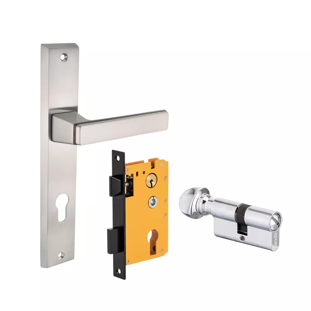 Dorset HL Series Fold Lock Sets With Coin and Knob Cylinder 60 mm SSWD Finish, HL FOL