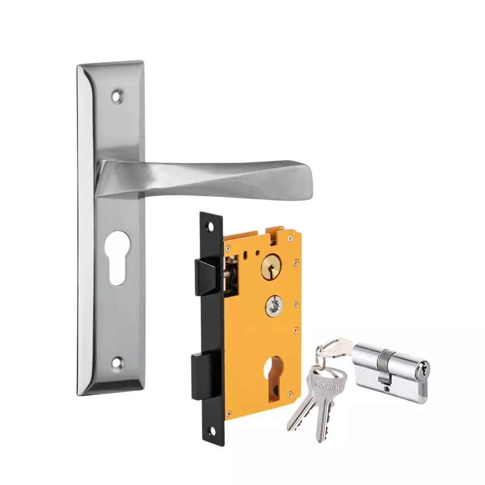 Dorset HL Series Noha Lock Sets With Both Side Key Cylinder 60 mm SS Finish, HL NO
