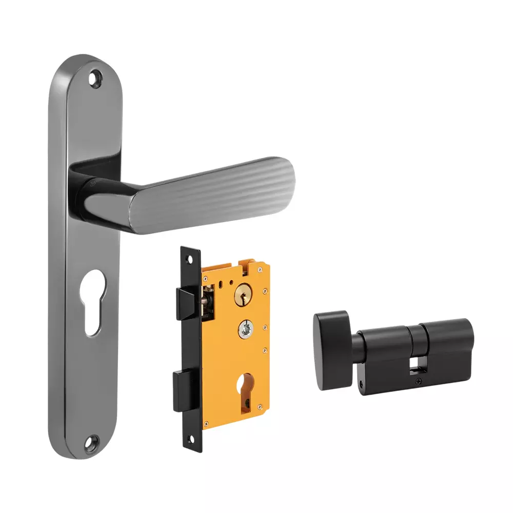 Dorset ML Series Pluris Lock Sets With Coin and Knob Cylinder 70 mm BN Finish, ML PLR