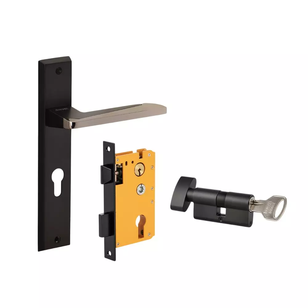 Dorset ML Series Rivaan Lock Sets With Knob and Key Cylinder 60 mm GMBN Finish, ML RVN