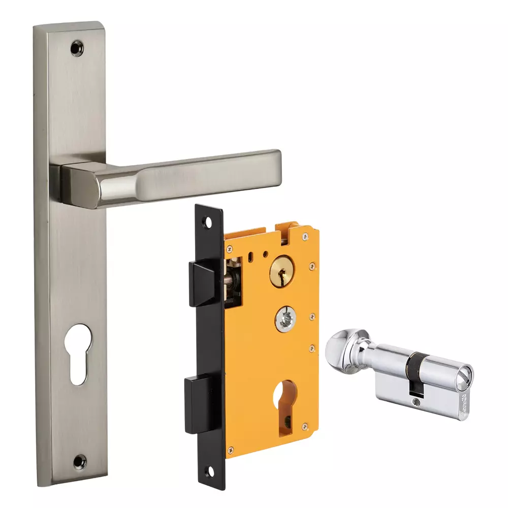 Dorset ML Series Texa Lock Sets With Coin and Knob Cylinder 70 mm SC Finish, ML TEX