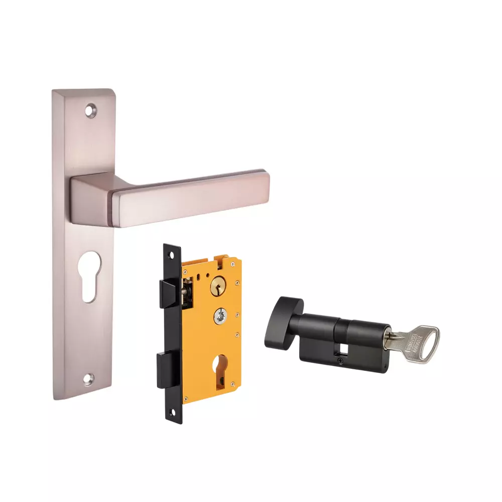 Dorset ML Series Fold Lock Sets With Knob and Key Cylinder 60 mm CBWD Finish, HL FOL OR