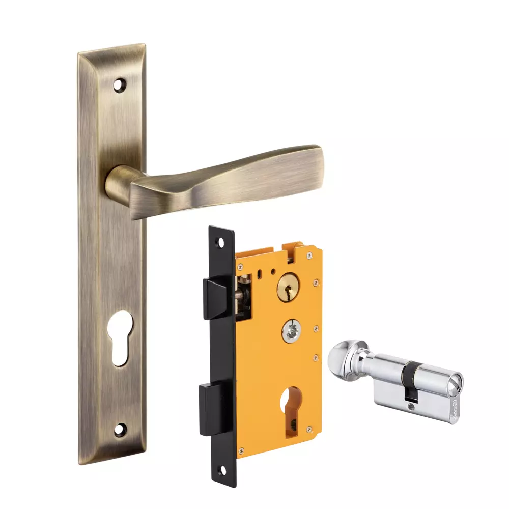 Dorset ML Series Stella Lock Sets With Coin and Knob Cylinder 60 mm PT Finish, ML ST OR
