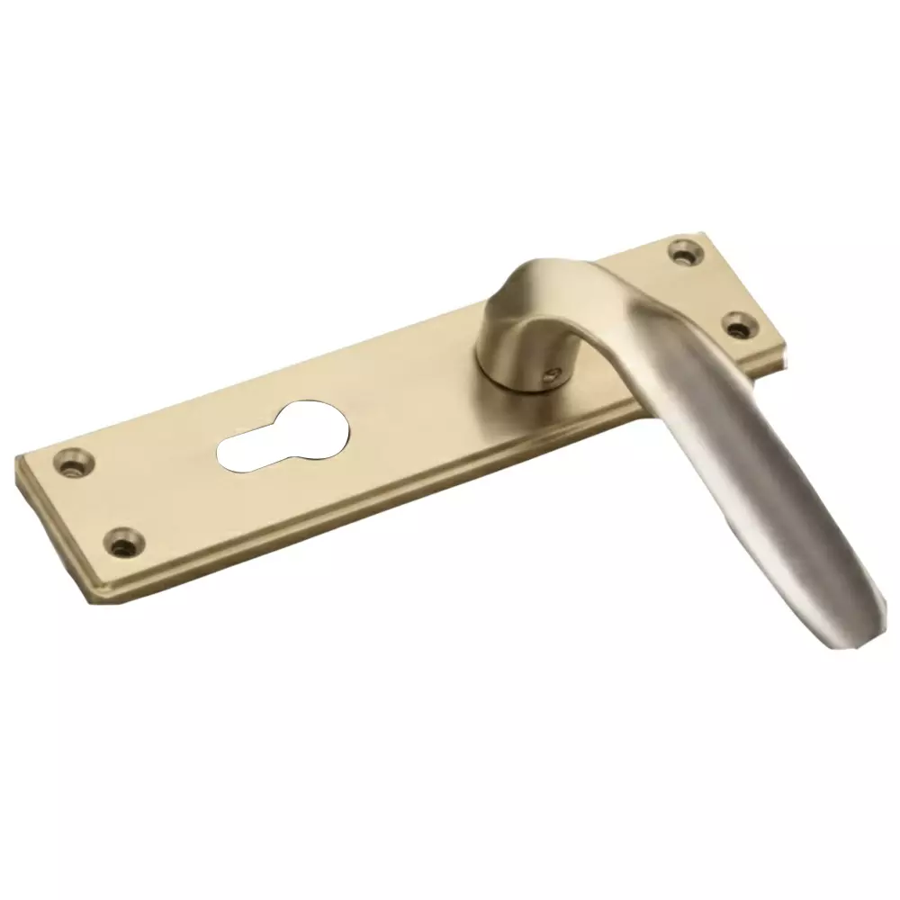 Jainson Locks Saga Olive Cylinder Mortise Handle Lock Set Coin 60 mm Cylinder Size & 200 mm Size Matt Antique Finish, 520