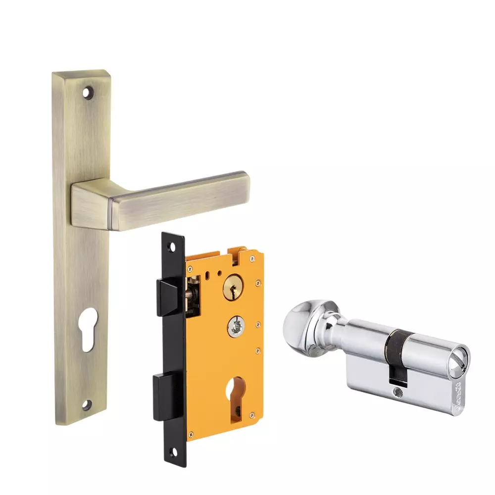 Dorset HL Series Fold Lock Sets With Coin and Knob Cylinder 60 mm PTTM Finish, HL FOL