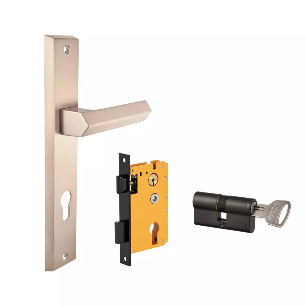 Dorset ML Series Unida Lock Sets With Both Side Key Cylinder 70 mm CB Finish, ML UND