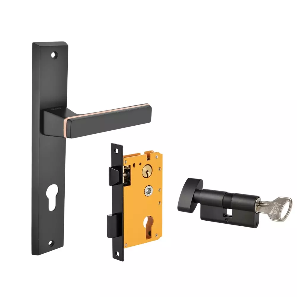 Dorset ML Series Fold Lock Sets With Knob and Key Cylinder 70 mm GMCU Finish, ML FOL