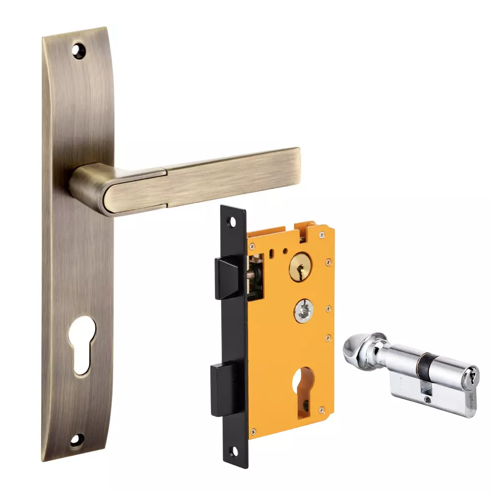 Dorset ML Series Zovi Lock Sets With Knob and Key Cylinder 60 mm PT Finish, ML ZOV