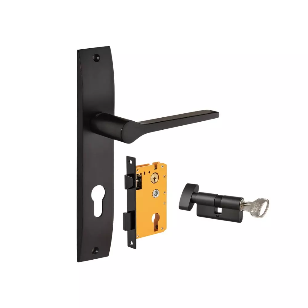 Dorset HL Series Chase Lock Sets with Knob and Key Cylinder 70 mm GM Finish, HL CHS