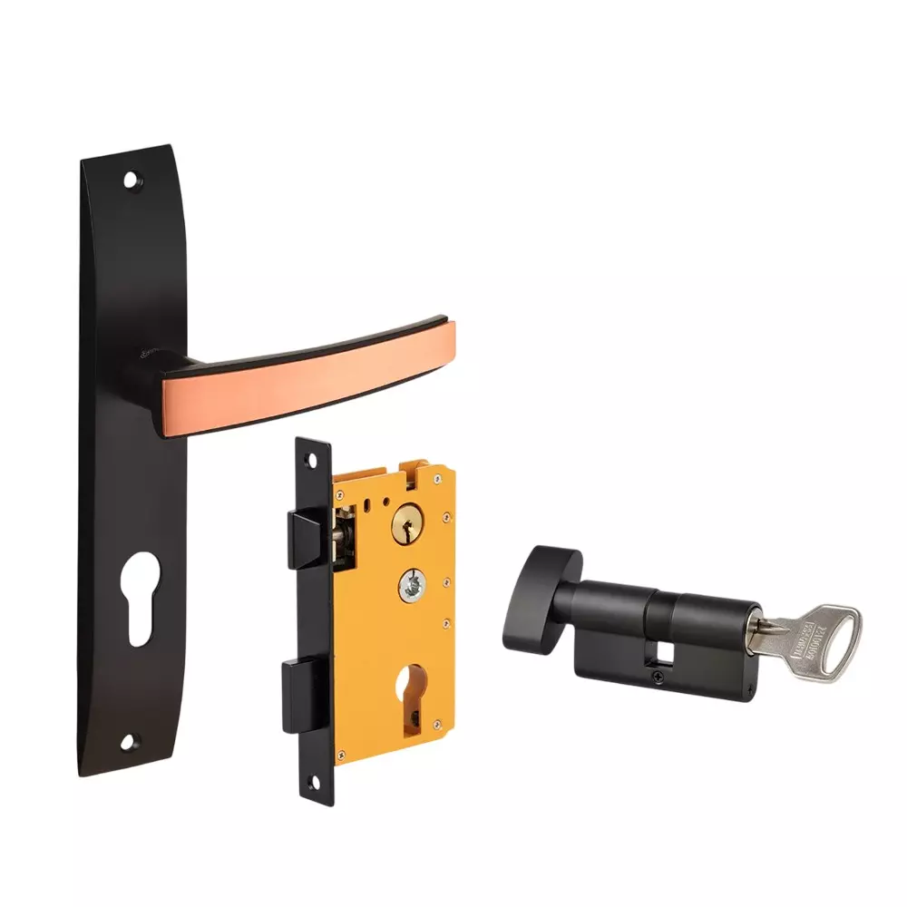 Dorset ML Series Amira Lock Sets With Knob and Key Cylinder 70 mm GMCU Finish, ML AMA